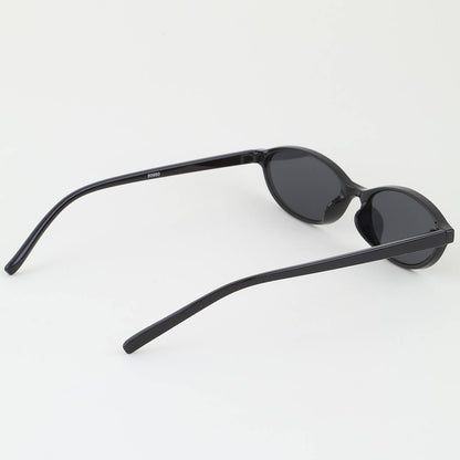 Sleek Small Lens Chic Oval Sunglasses