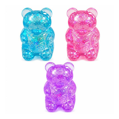 Glittered Gummy Bear Squeeze Stress Relief Toy