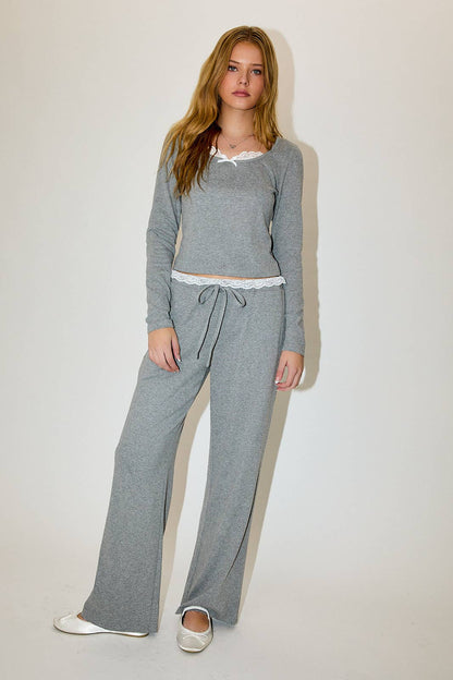 Lace Trim PJ Pants