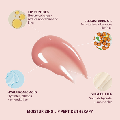 Lip Syrup Peptide Lip Gloss - Deep Rose