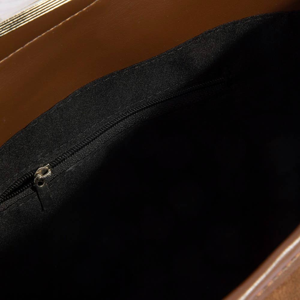 Rectangle Suede Crossbody Bag