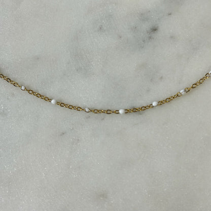 Dainty Red, White, or Blue Ball Chains