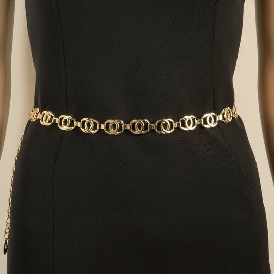 Double C Chain Link Belt | Gold or Silver