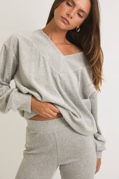 Velour Lounge Top