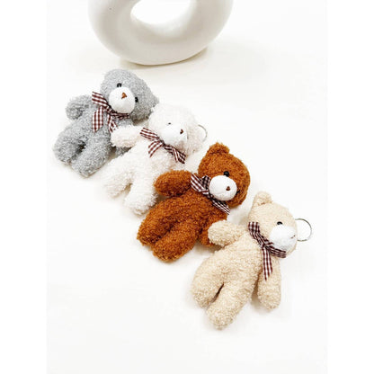 Sweet Plush Bear Charm Keychains