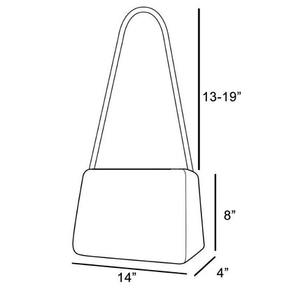 Rectangle Suede Crossbody Bag