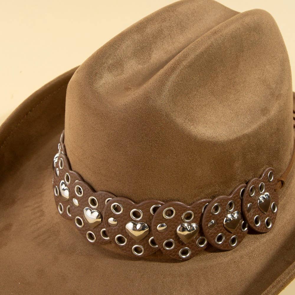 Heart Strap Belt Western Cowboy Hat