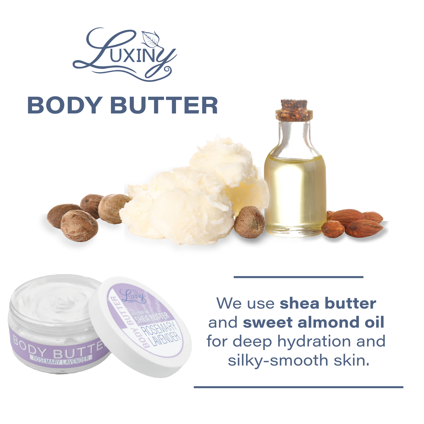 Body Butter | Rosemary Lavender | 8 oz jar
