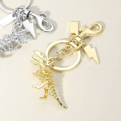 Metal T-Rex Dinosaur Keychain / Bag Charm