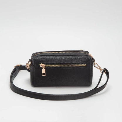 Boxy Zippered Crossbody Bag (4 Colors)