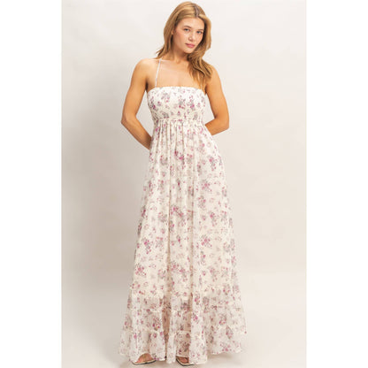 Smocked Floral Maxi Dress