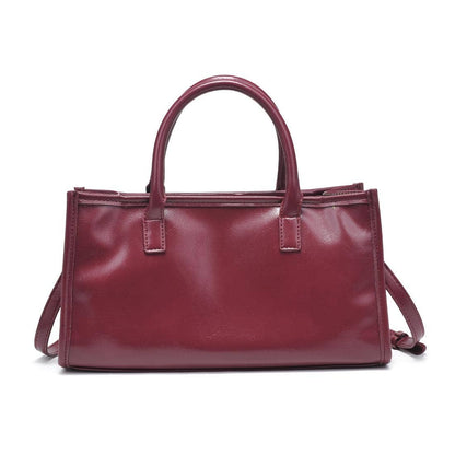 Joanna Burgundy Faux Leather Crossbody
