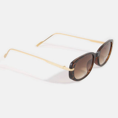 Retro Oval Frame Sunglasses