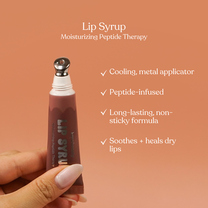 Lip Syrup Peptide Lip Gloss - Milky Peach