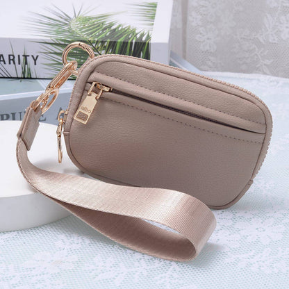 Wrist Band Zip Wallet With ID Window (4 Colors)