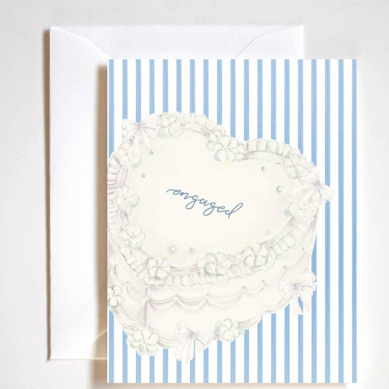 Engaged Cake Bridal Card