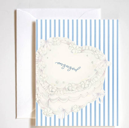 Engaged Cake Bridal Card