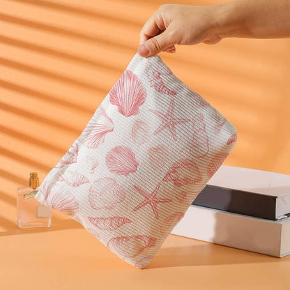Shell Pattern Makeup Pouch Bag