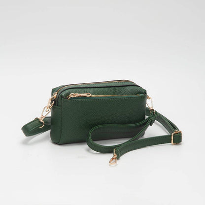 Boxy Zippered Crossbody Bag (4 Colors)
