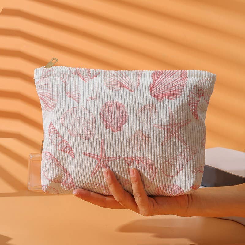 Shell Pattern Makeup Pouch Bag