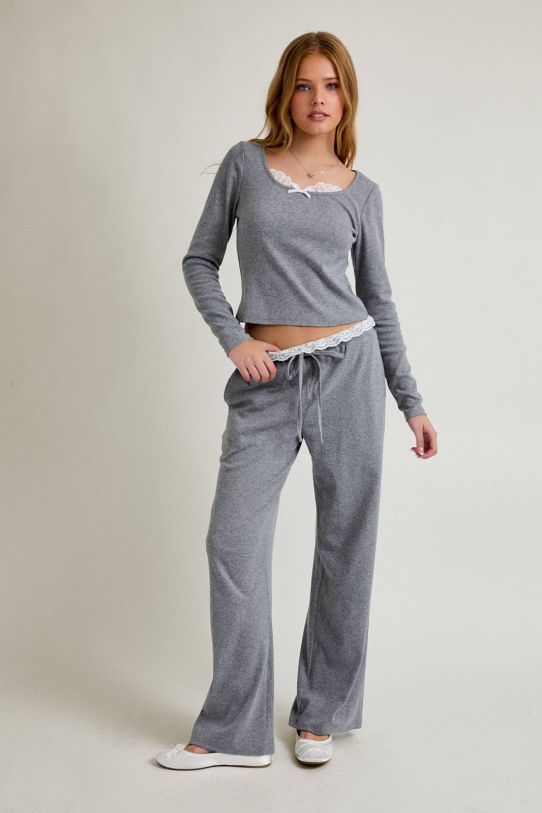 Lace Trim PJ Pants