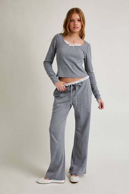 Lace Trim PJ Pants