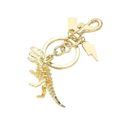 Metal T-Rex Dinosaur Keychain / Bag Charm