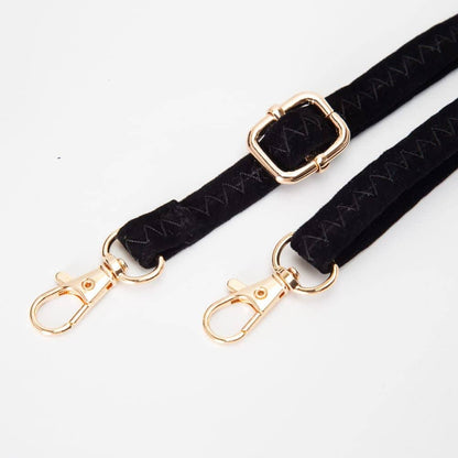Faux Suede 3 Compartment Crossbody Bag