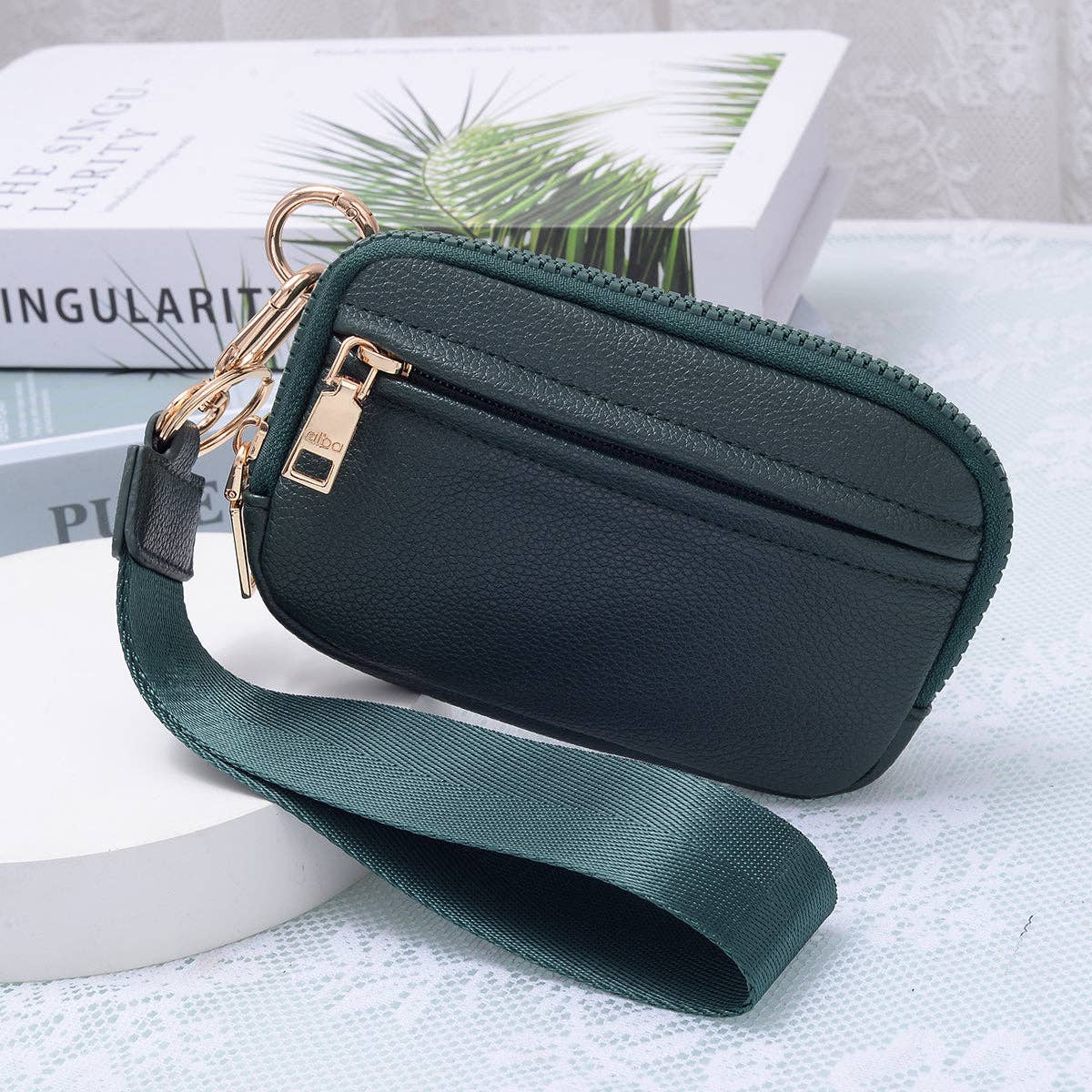 Wrist Band Zip Wallet With ID Window (4 Colors)