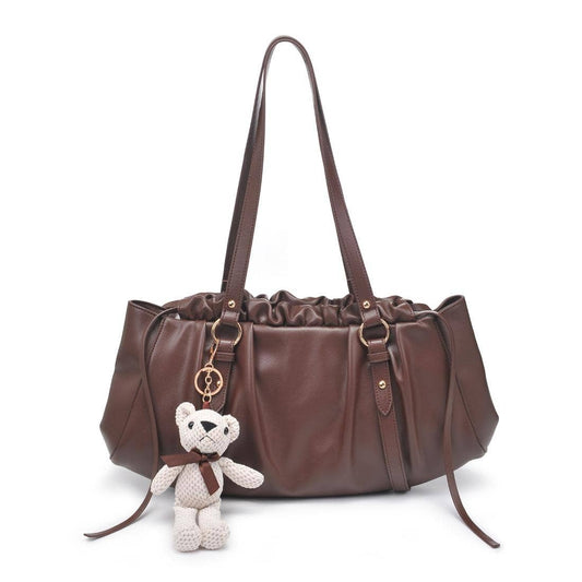 Pattington Chocolate Shoulder Bag W/ Bag Charm