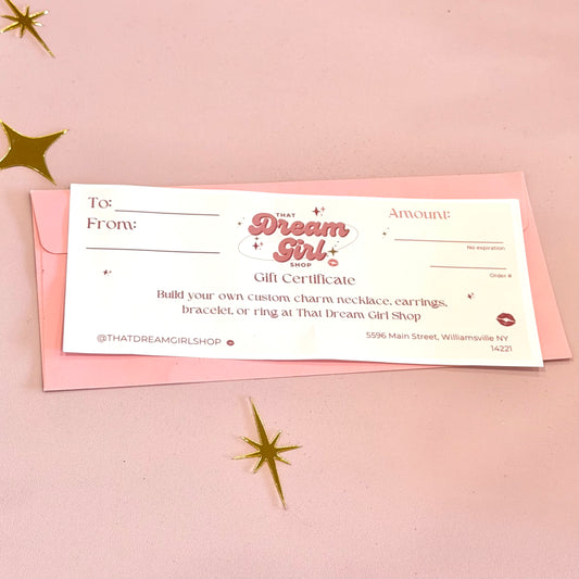 That Dream Girl Shop | Gift Certificate