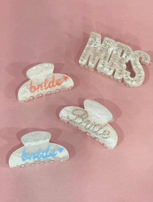 Bride Themed Claw Clips