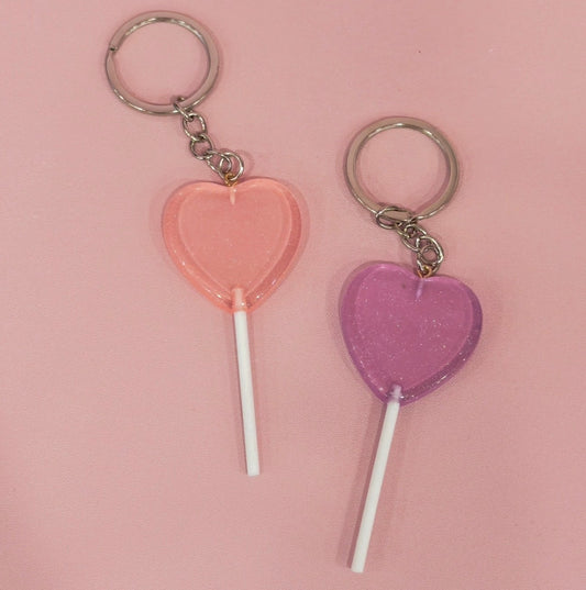 Heart Lolipop Keychain