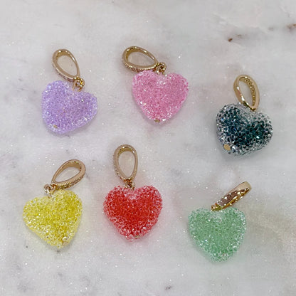 Gummy Colored Heart Charms