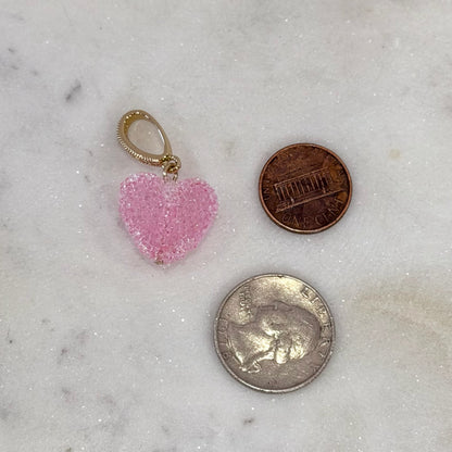 Gummy Colored Heart Charms