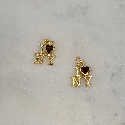 I Love New York Charm | Gold