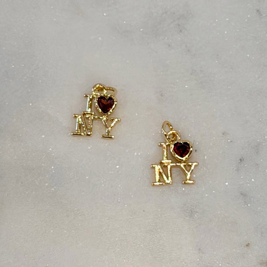 I Love New York Charm | Gold