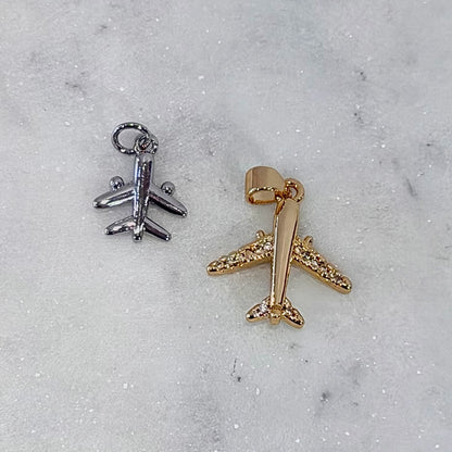 Airplane Travel Charms | Gold or Silver