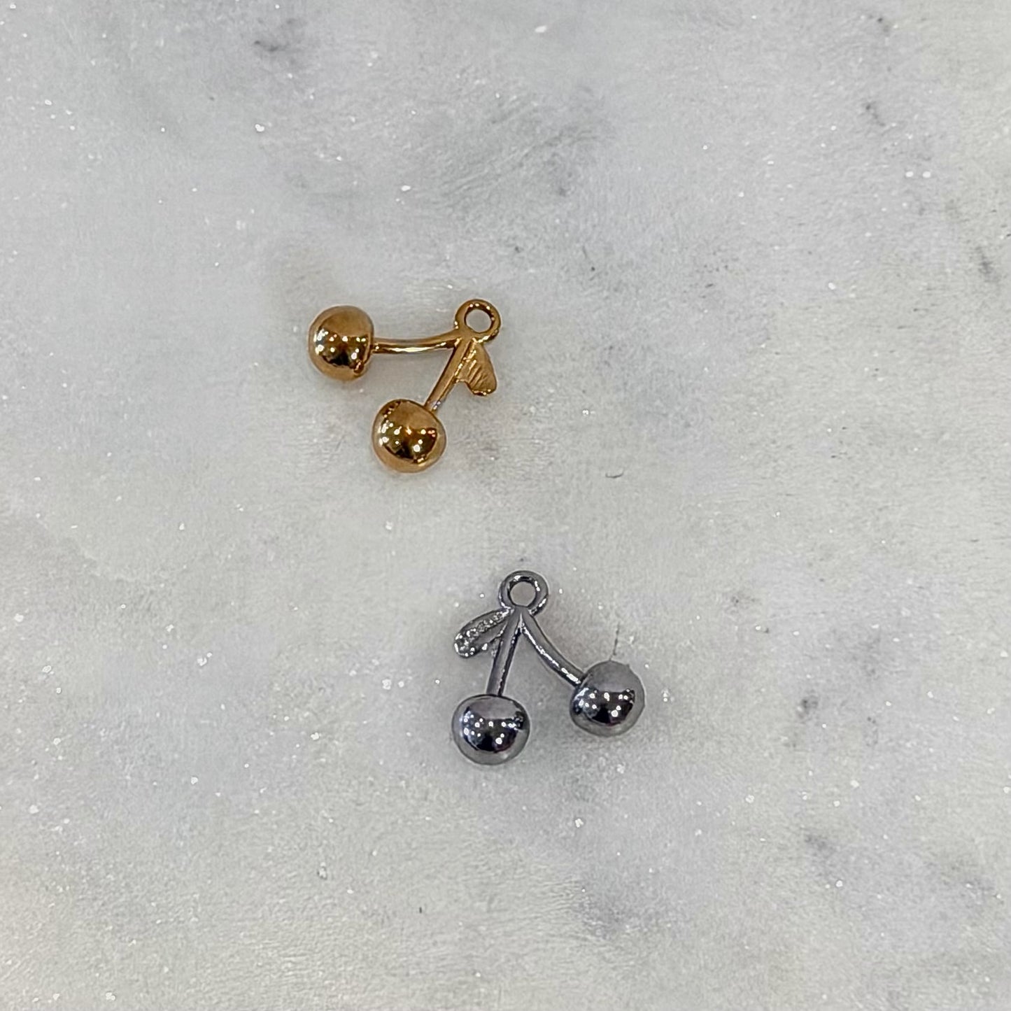 Cherry 3D Charm | Gold or Silver