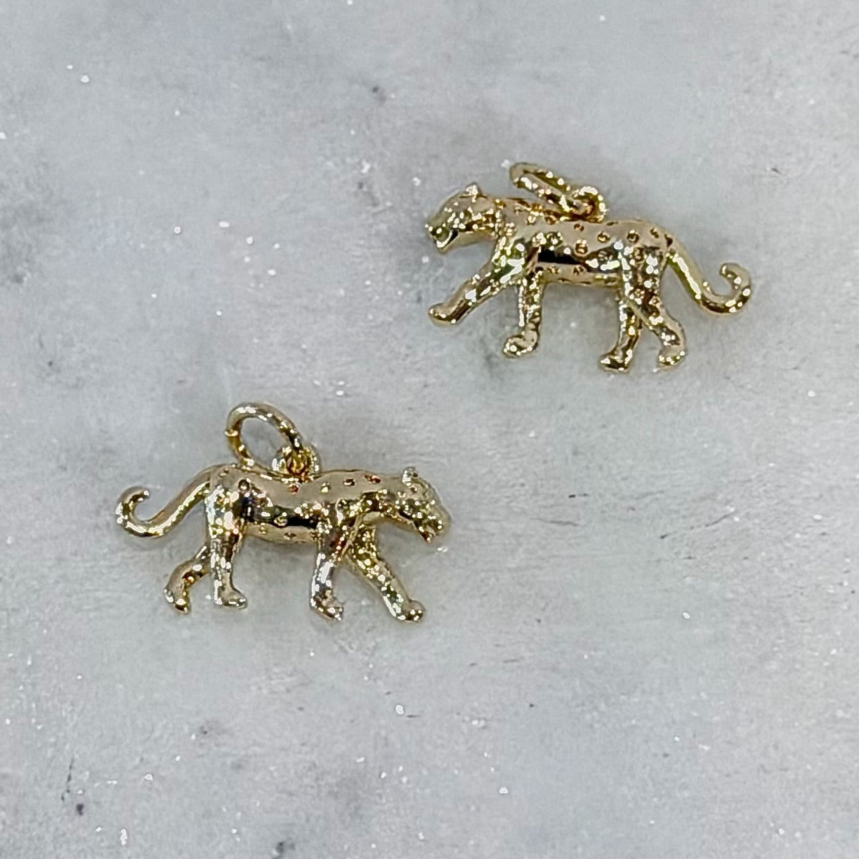 Dainty Leopard Gold Charm