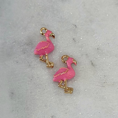 Pink Small Flamingo Charm