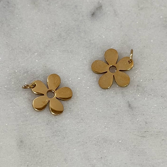 Kawaii Gold Flower Charm