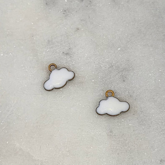 White Mini Cloud Charm