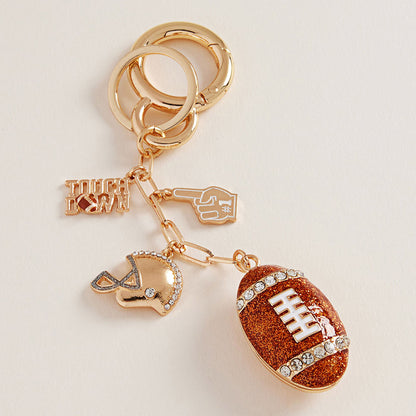 Football Charm Keychain / Bag Charm