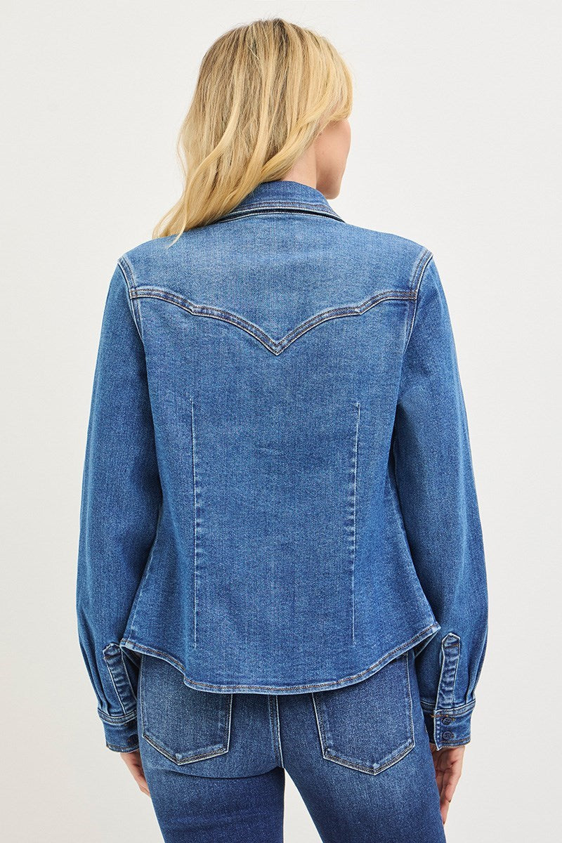 Western Denim Shirt Jacket