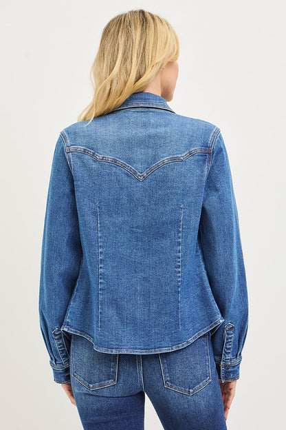 Western Denim Shirt Jacket