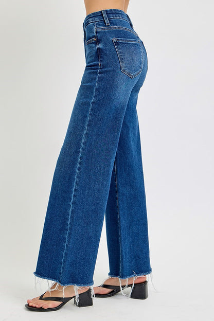 Mid Rise Wide Leg Jeans