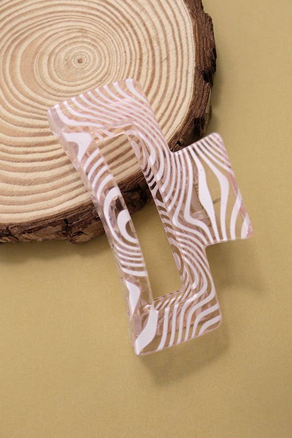 Swirl Hair Claw Clips