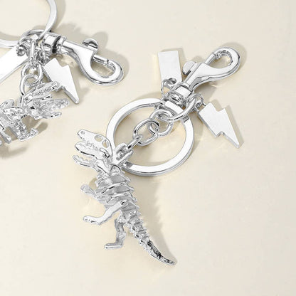Metal T-Rex Dinosaur Keychain / Bag Charm