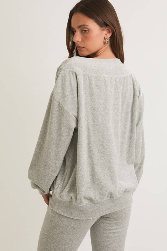 Velour Lounge Top
